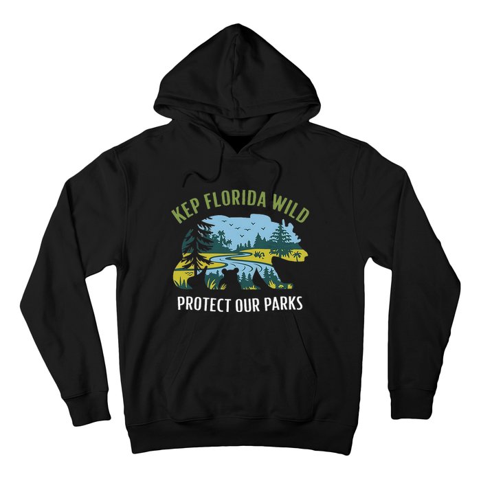 Keep Florida Wild Protect Our Parks Wildlife Graphic Hoodie