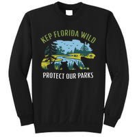 Keep Florida Wild Protect Our Parks Wildlife Graphic Sweatshirt