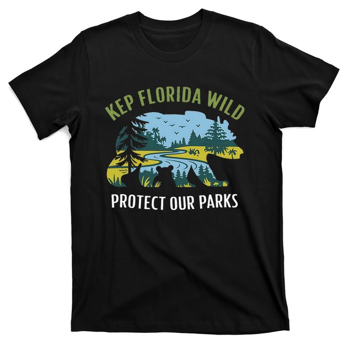 Keep Florida Wild Protect Our Parks Wildlife Graphic T-Shirt