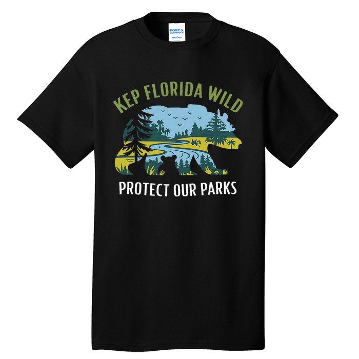 Keep Florida Wild Protect Our Parks Wildlife Graphic Tall T-Shirt