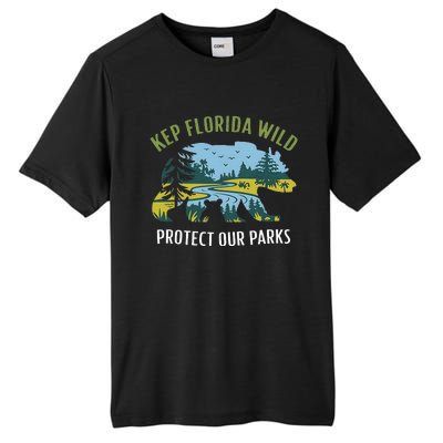 Keep Florida Wild Protect Our Parks Wildlife Graphic Tall Fusion ChromaSoft Performance T-Shirt