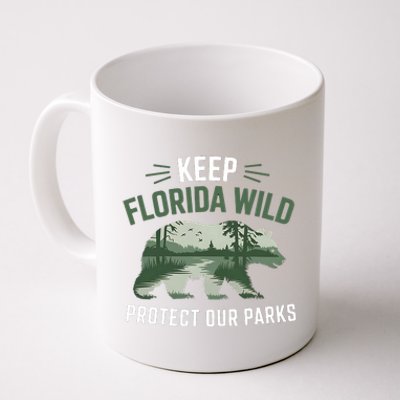 Keep Florida Wild Protect Our Parks Wildlife Graphic Coffee Mug