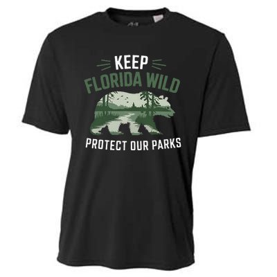 Keep Florida Wild Protect Our Parks Wildlife Cooling Performance Crew T-Shirt