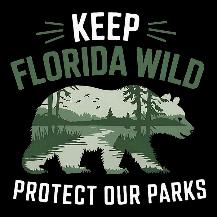 Keep Florida Wild Protect Our Parks Wildlife V-Neck T-Shirt
