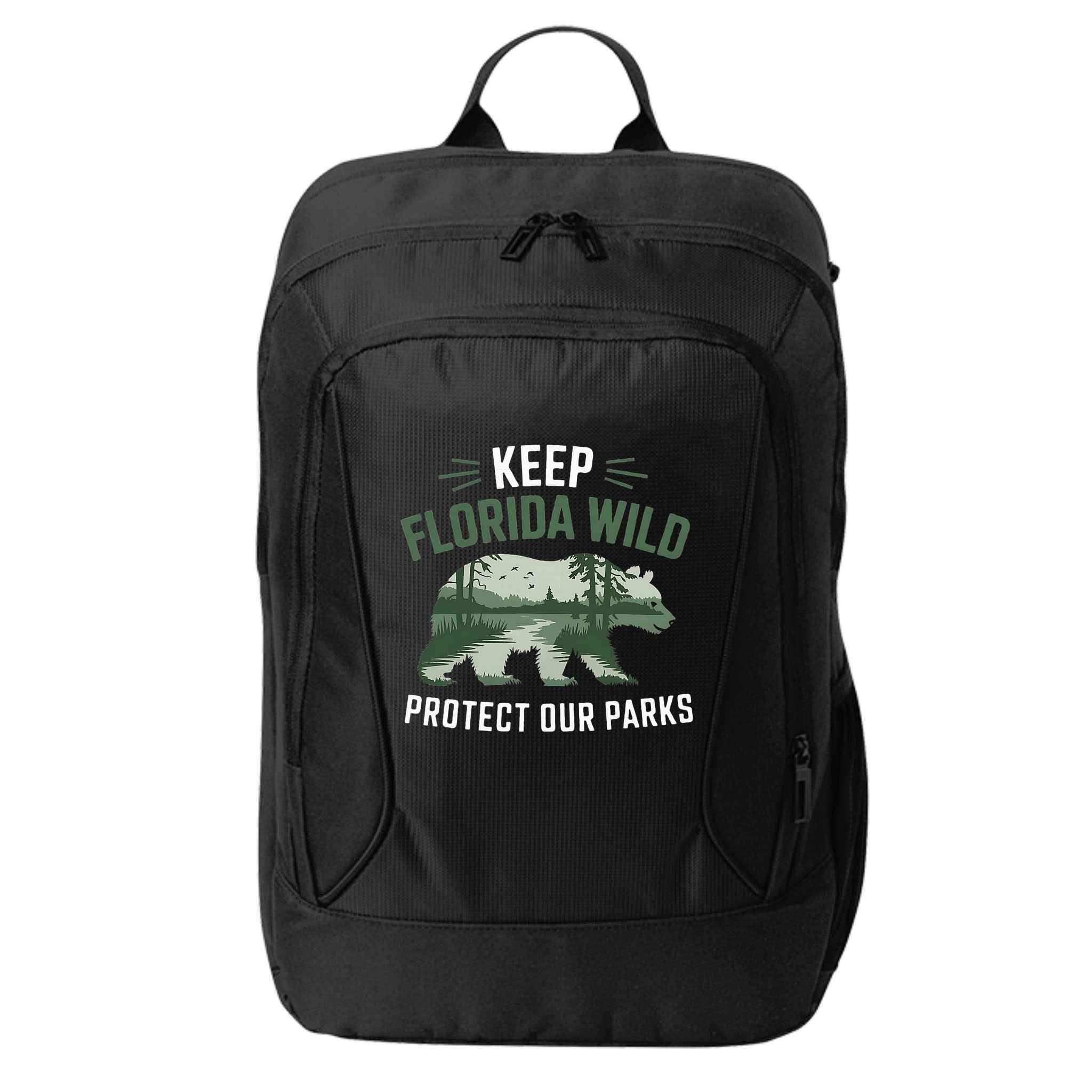 Keep Florida Wild Protect Our Parks Wildlife City Backpack