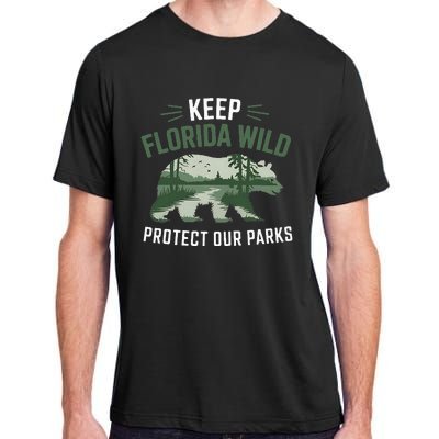 Keep Florida Wild Protect Our Parks Wildlife Adult ChromaSoft Performance T-Shirt