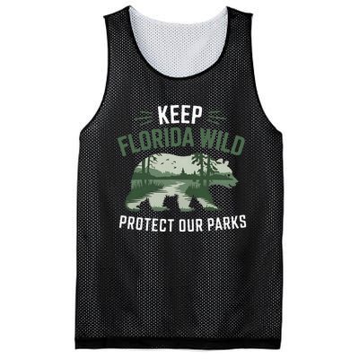 Keep Florida Wild Protect Our Parks Wildlife Mesh Reversible Basketball Jersey Tank