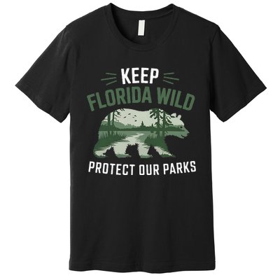 Keep Florida Wild Protect Our Parks Wildlife Premium T-Shirt