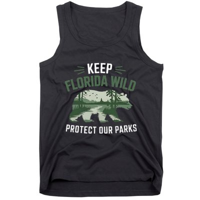 Keep Florida Wild Protect Our Parks Wildlife Tank Top