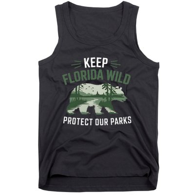 Keep Florida Wild Protect Our Parks Wildlife Tank Top