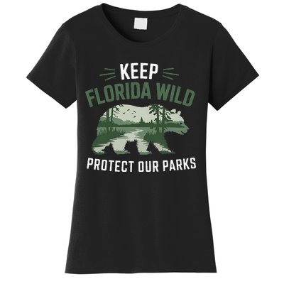 Keep Florida Wild Protect Our Parks Wildlife Women's T-Shirt