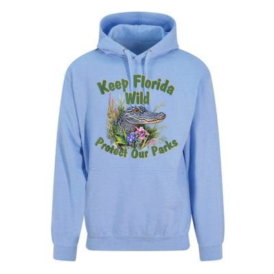 Keep Florida Wild Protect Florida Parks Unisex Surf Hoodie