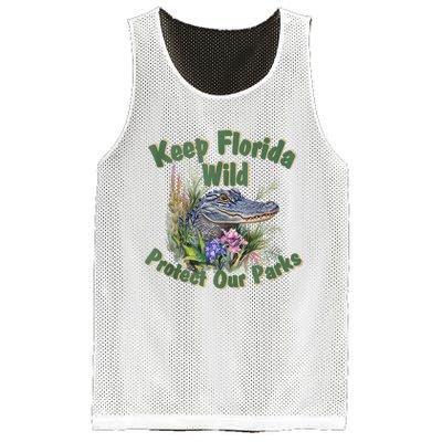 Keep Florida Wild Protect Florida Parks Mesh Reversible Basketball Jersey Tank