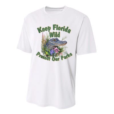 Keep Florida Wild Protect Florida Parks Performance Sprint T-Shirt