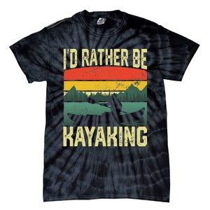 Kayak For Women Kayaking Kayaker Paddling Kayak Tie-Dye T-Shirt