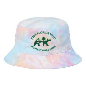 Keep Florida Wild Protect Our Parks Wildlife Graphic Tie Dye Newport Bucket Hat