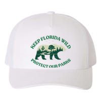 Keep Florida Wild Protect Our Parks Wildlife Graphic Yupoong Adult 5-Panel Trucker Hat