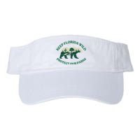 Keep Florida Wild Protect Our Parks Wildlife Graphic Valucap Bio-Washed Visor