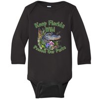 Keep Florida Wild Protect Florida Parks Baby Long Sleeve Bodysuit