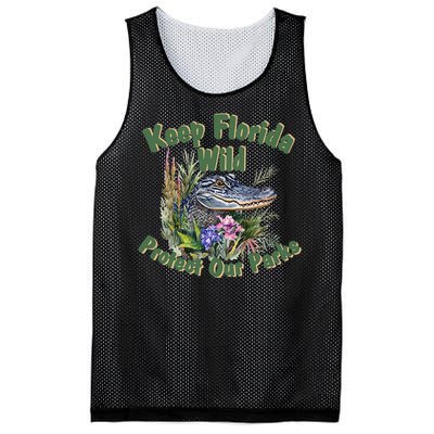 Keep Florida Wild Protect Florida Parks Mesh Reversible Basketball Jersey Tank