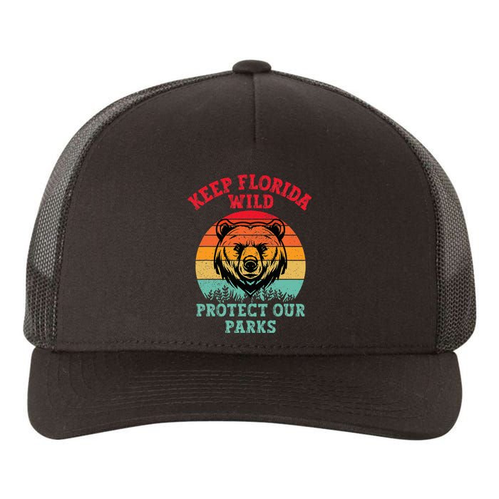 Keep Florida Wild Protect Our Parks Yupoong Adult 5-Panel Trucker Hat