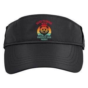 Keep Florida Wild Protect Our Parks Adult Drive Performance Visor