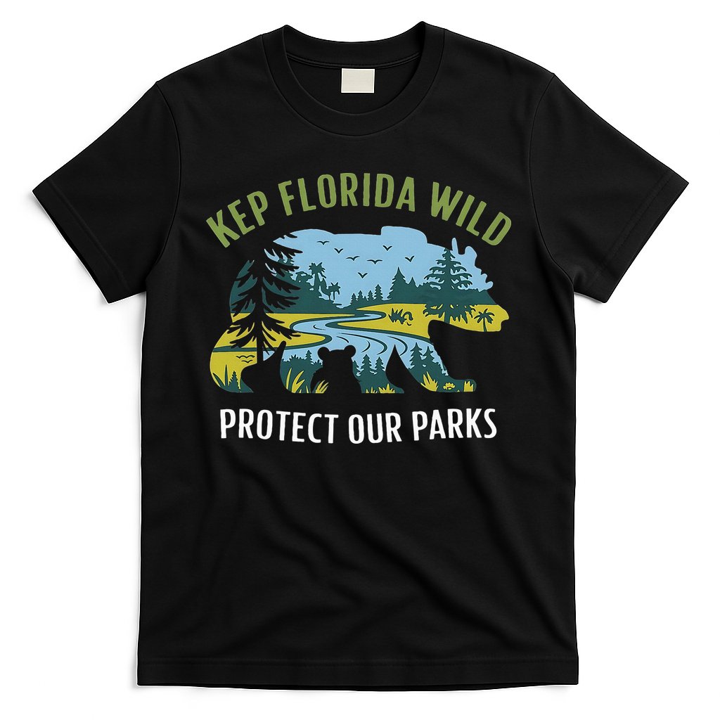 Keep Florida Wild Protect Our Parks Wildlife T-Shirt