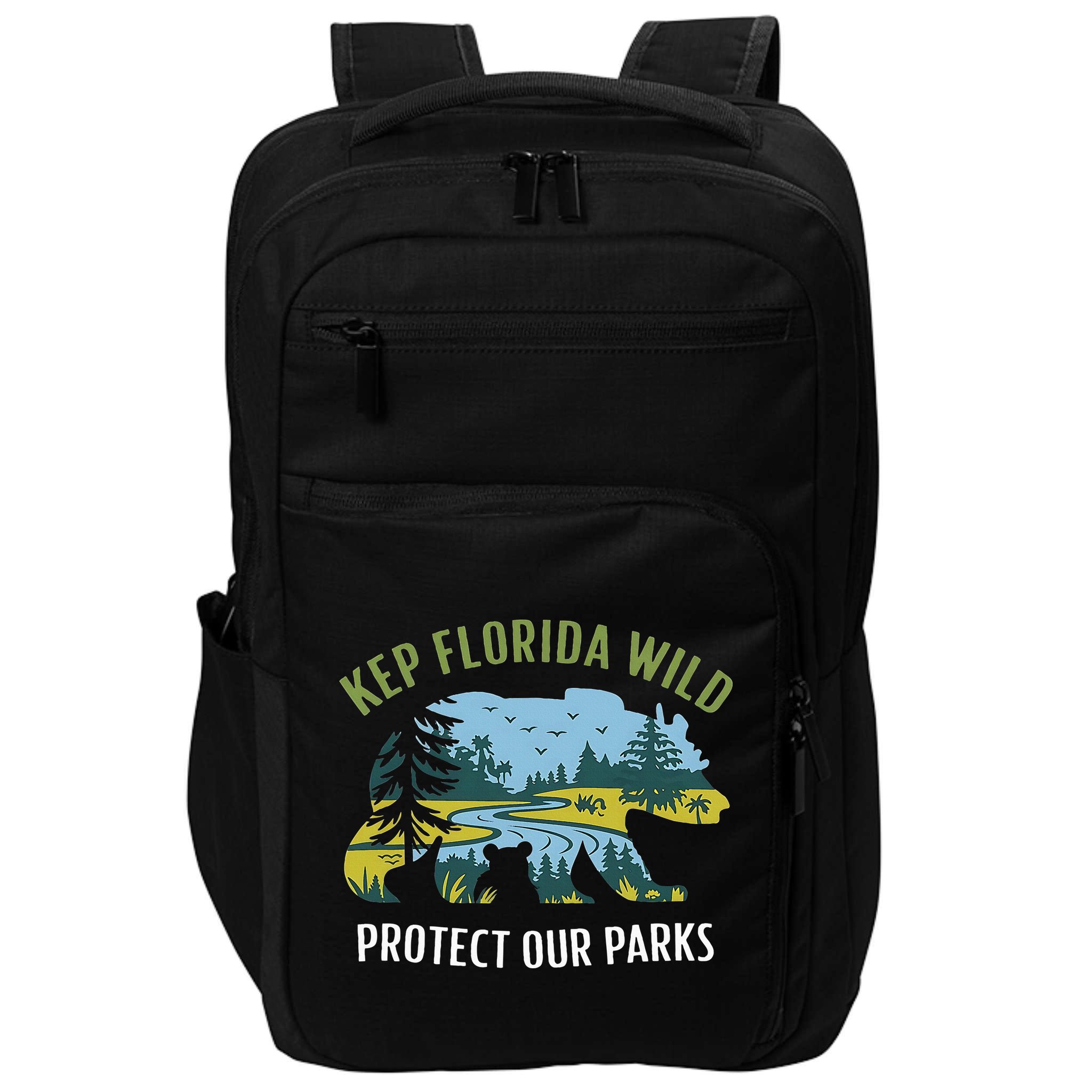 Keep Florida Wild Protect Our Parks Wildlife Impact Tech Backpack