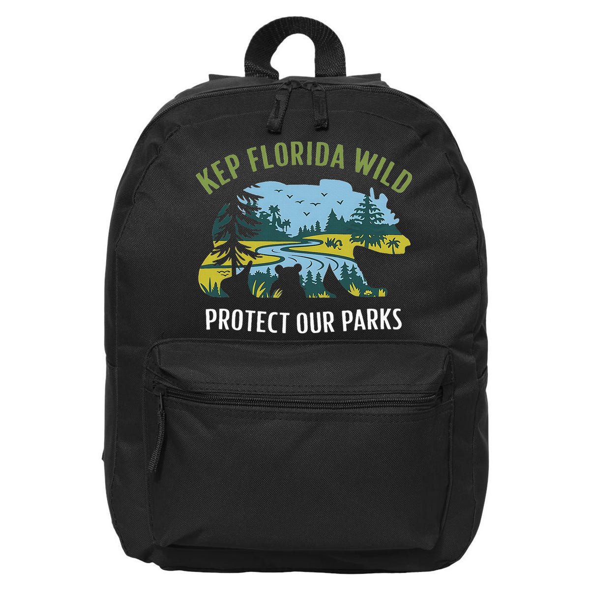Keep Florida Wild Protect Our Parks Wildlife 16 in Basic Backpack