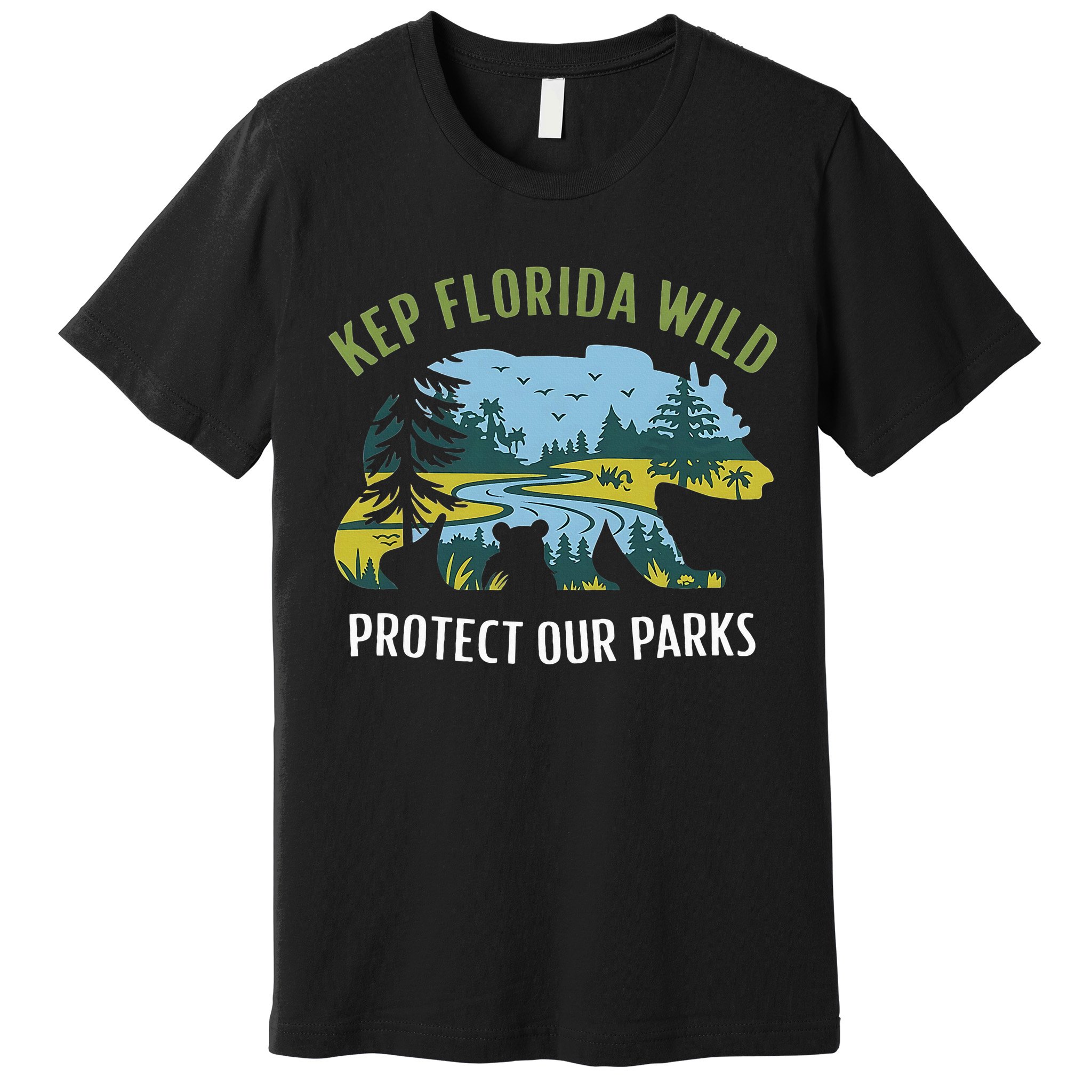 Keep Florida Wild Protect Our Parks Wildlife Premium T-Shirt