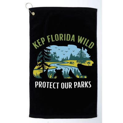 Keep Florida Wild Protect Our Parks Wildlife Golf Towel