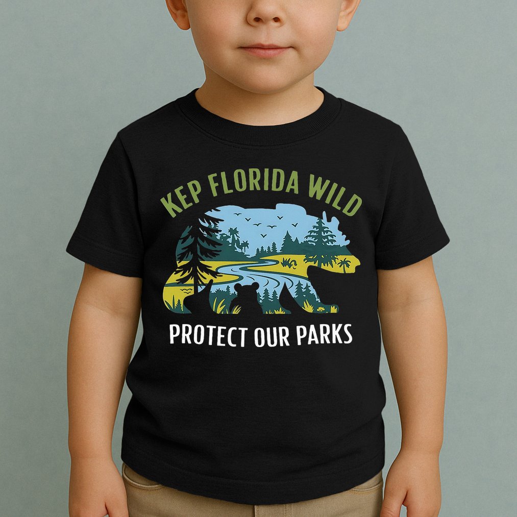 Keep Florida Wild Protect Our Parks Wildlife Toddler T-Shirt