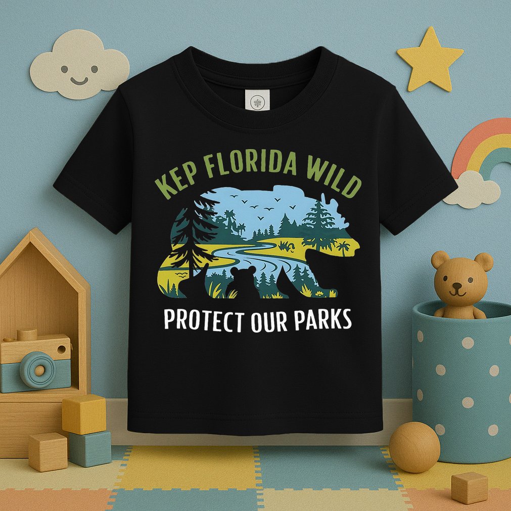 Keep Florida Wild Protect Our Parks Wildlife Toddler T-Shirt