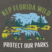 Keep Florida Wild Protect Our Parks Wildlife Cotton Canvas Backpack