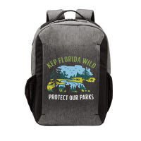 Keep Florida Wild Protect Our Parks Wildlife Vector Backpack