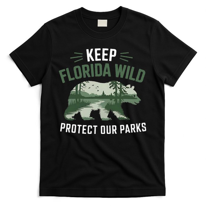 Keep Florida Wild Protect Our Parks Wildlife T-Shirt