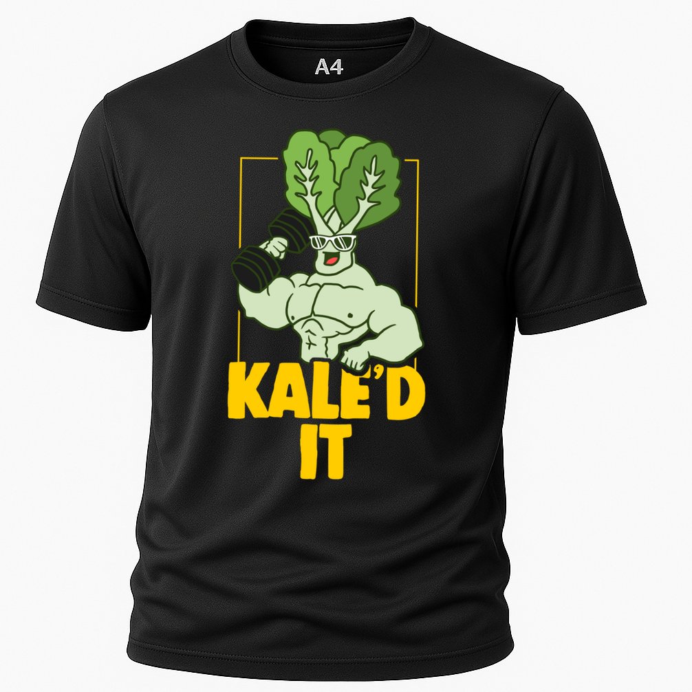 Kale Fitness Weightlifter Vegan Vegetarian Gift Cooling Performance Crew T-Shirt