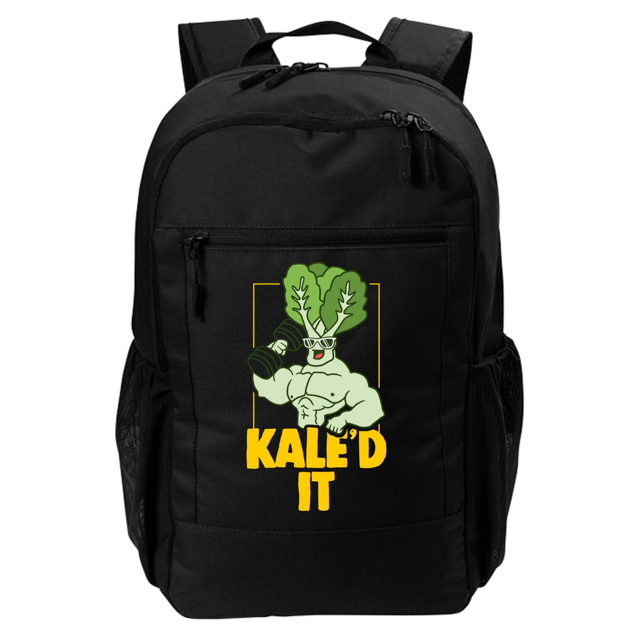 Kale Fitness Weightlifter Vegan Vegetarian Gift Backpack