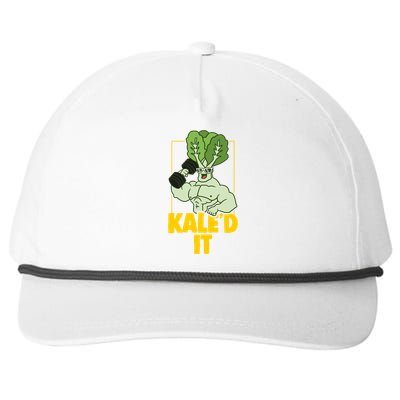 Kale Fitness Weightlifter Vegan Vegetarian Gift Snapback Five-Panel Rope Hat