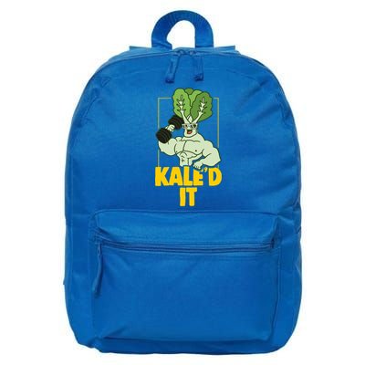 Kale Fitness Weightlifter Vegan Vegetarian Gift 16 in Basic Backpack