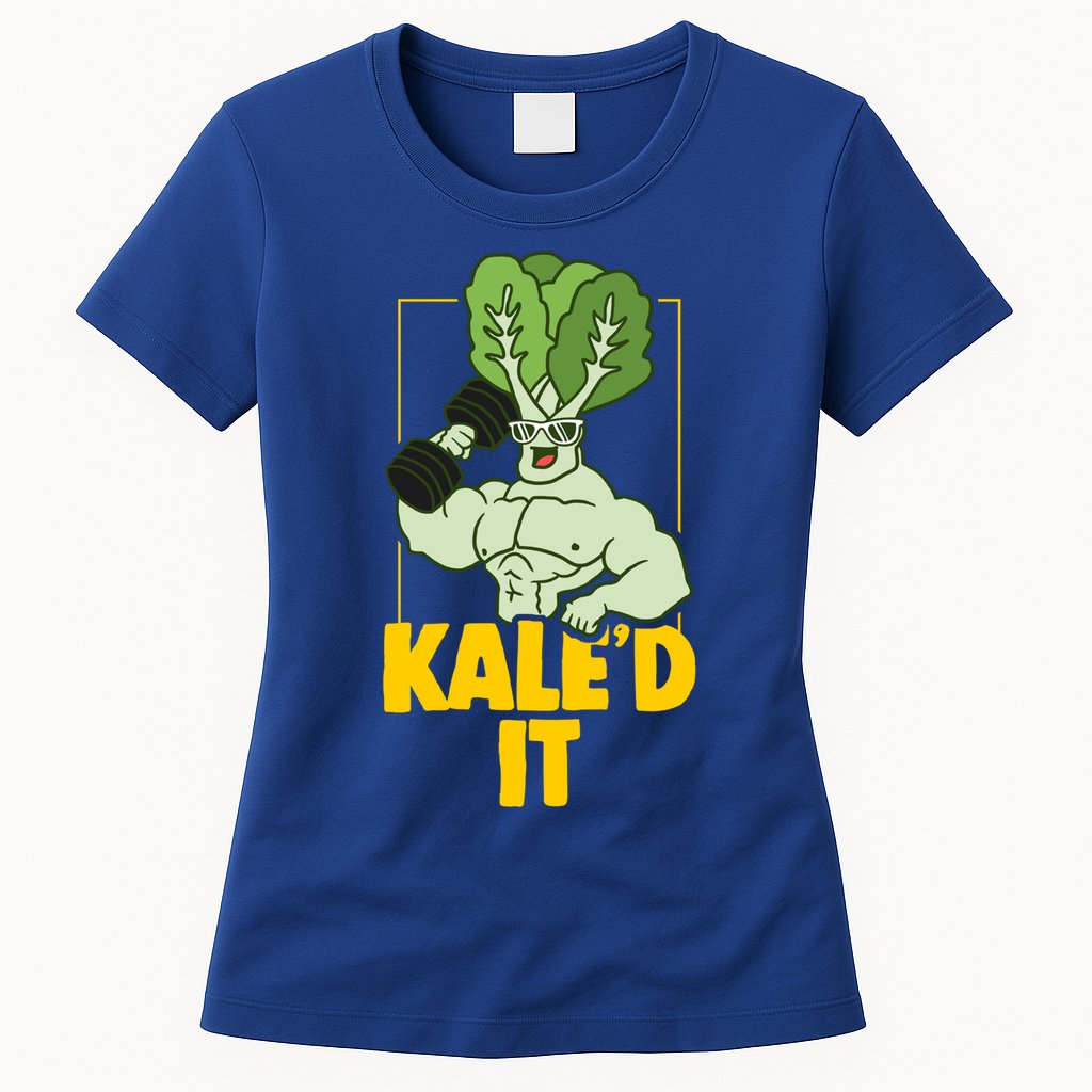 Kale Fitness Weightlifter Vegan Vegetarian Gift Womens T-Shirt