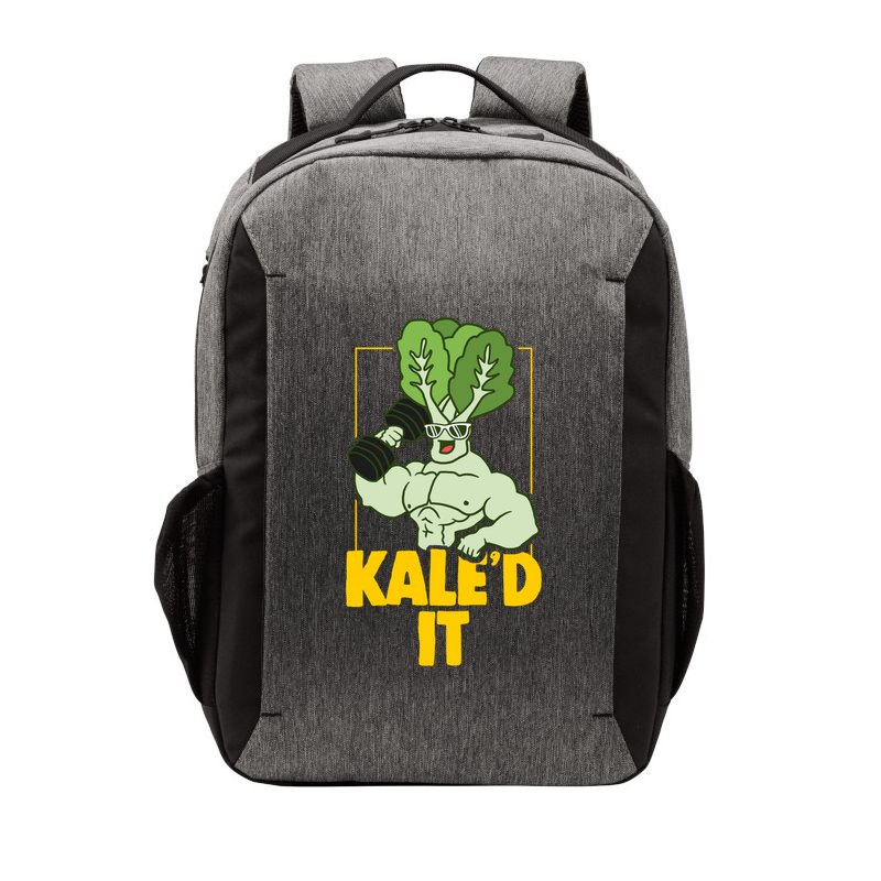 Kale Fitness Weightlifter Vegan Vegetarian Gift Vector Backpack