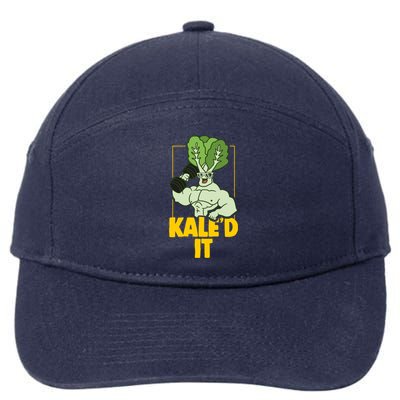 Kale Fitness Weightlifter Vegan Vegetarian Gift 7-Panel Snapback Hat