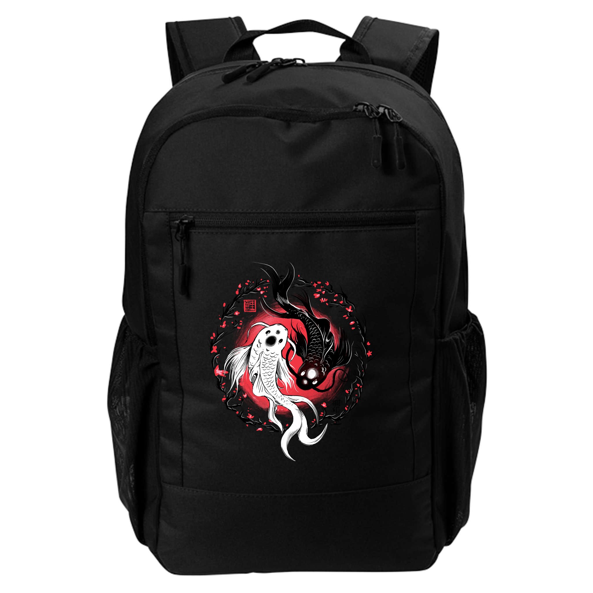 Koi Fish Ying Yang Japanese Backpack