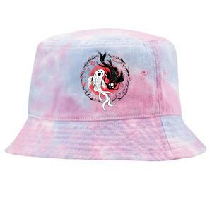 Koi Fish Ying Yang Japanese Tie-Dyed Bucket Hat