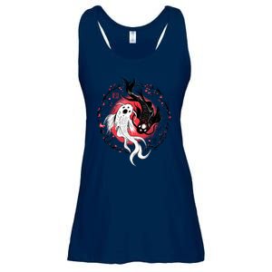 Koi Fish Ying Yang Japanese Ladies Essential Flowy Tank