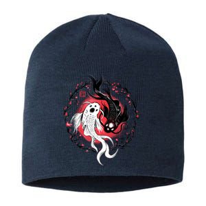 Koi Fish Ying Yang Japanese Sustainable Beanie