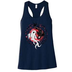 Koi Fish Ying Yang Japanese Women's Racerback Tank