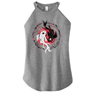 Koi Fish Ying Yang Japanese Women's Perfect Tri Rocker Tank