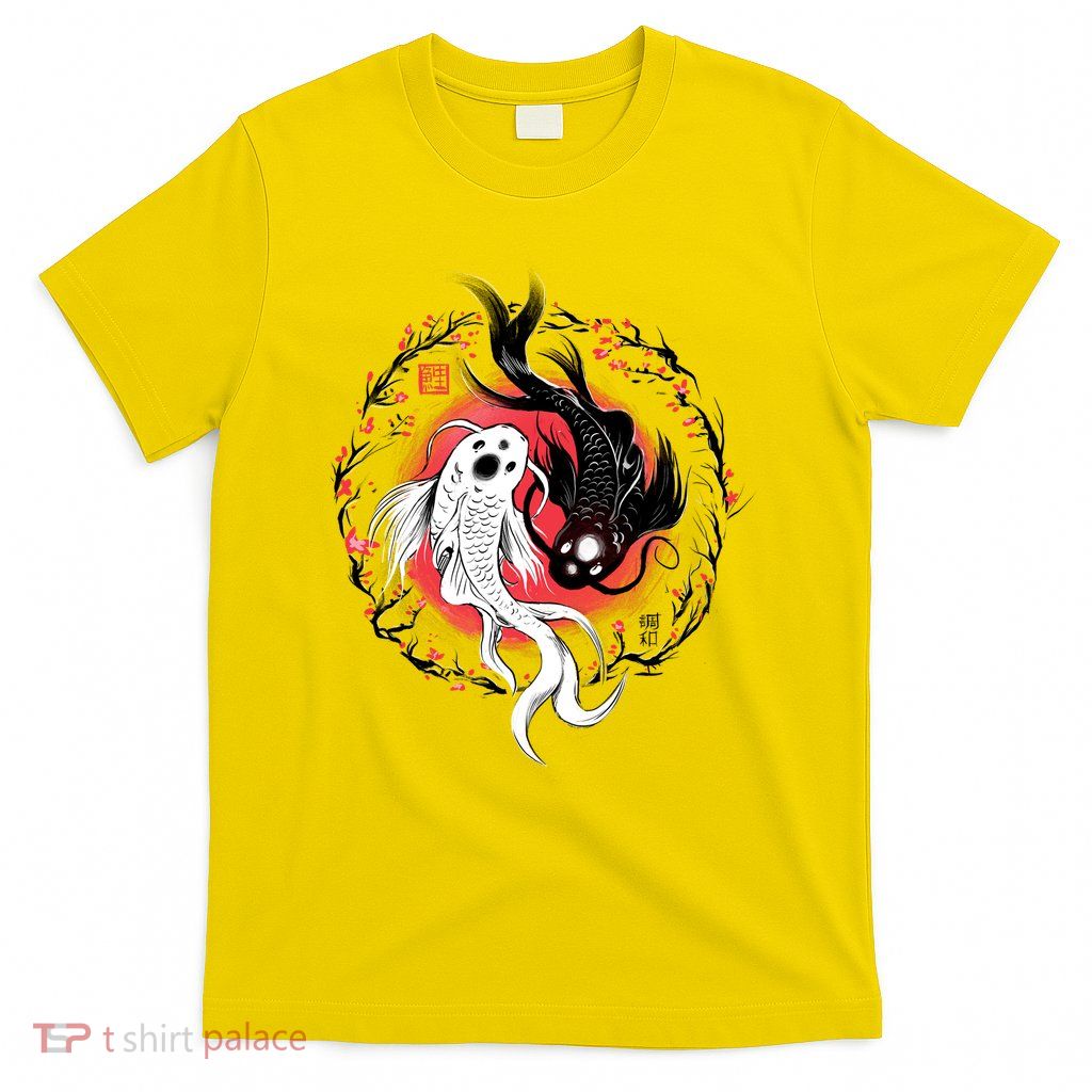 Koi Fish Ying Yang Japanese T-Shirt